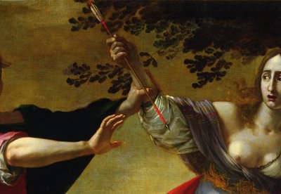 Rinaldo e Armida, c.1630-40 óleo sobre tela detalhe de 50378 de Cesare Dandini